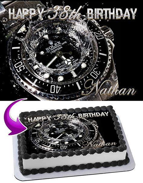 rolex watch cake topper